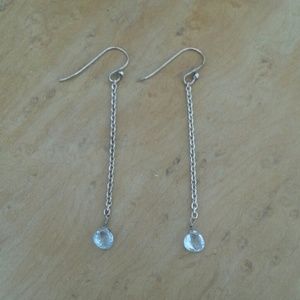 Light blue dangle earrings